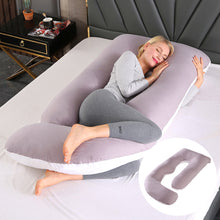 Load image into Gallery viewer, Maternity Pillow Waist Support Side Sleeping Slope Pillow J-type