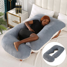 Load image into Gallery viewer, Maternity Pillow Waist Support Side Sleeping Slope Pillow J-type