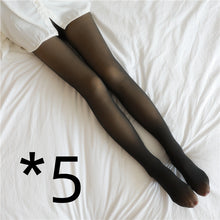 Load image into Gallery viewer, Fake Translucent Plus Size Leggings Fleece Lined Tights Fall And Winter Warm Fleece Pantyhose Women Fleece Lined Pantyhose Thermal Winter Tights