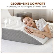 Load image into Gallery viewer, Wedge Pillow, Body Pillow , White& Grey