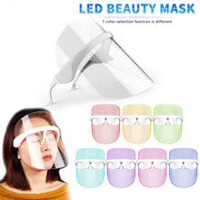 Load image into Gallery viewer, 7 Color LED Mask Red Light Therapy Skin Rejuvenation Massager Beauty Home Skin Face Whitening Anti Aging SPA Device