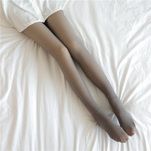 Load image into Gallery viewer, Fake Translucent Plus Size Leggings Fleece Lined Tights Fall And Winter Warm Fleece Pantyhose Women Fleece Lined Pantyhose Thermal Winter Tights