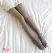 Load image into Gallery viewer, Fake Translucent Plus Size Leggings Fleece Lined Tights Fall And Winter Warm Fleece Pantyhose Women Fleece Lined Pantyhose Thermal Winter Tights