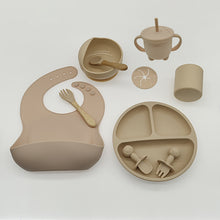 Load image into Gallery viewer, Children's Feeding Silicone Dinner Plate Set