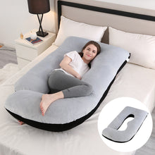 Load image into Gallery viewer, Maternity Pillow Waist Support Side Sleeping Slope Pillow J-type