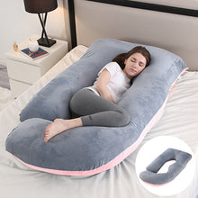 Load image into Gallery viewer, Maternity Pillow Waist Support Side Sleeping Slope Pillow J-type
