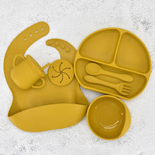 Load image into Gallery viewer, Food Grade Silicone Feeding Cutlery Set Children's Dinner Plate
