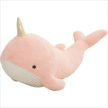 Load image into Gallery viewer, Narwhal pillow is soft and cute
