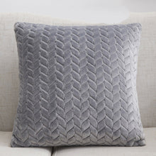 Load image into Gallery viewer, Flannel Solid Color Throw Pillow Sofa Cover Cushion Cover Nordic Style Simple Style

