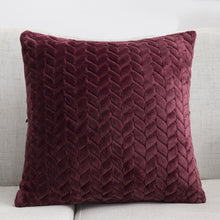 Load image into Gallery viewer, Flannel Solid Color Throw Pillow Sofa Cover Cushion Cover Nordic Style Simple Style
