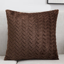 Load image into Gallery viewer, Flannel Solid Color Throw Pillow Sofa Cover Cushion Cover Nordic Style Simple Style

