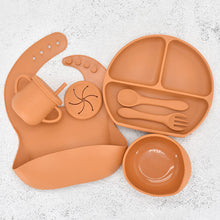 Load image into Gallery viewer, Food Grade Silicone Feeding Cutlery Set Children's Dinner Plate
