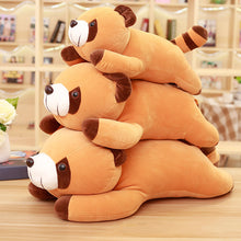 Load image into Gallery viewer, Brown Raccoon Soft Body Down Cotton Throw Pillow Doll Large Size
