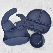 Load image into Gallery viewer, Food Grade Silicone Feeding Cutlery Set Children's Dinner Plate

