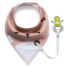 Load image into Gallery viewer, Bib with Pacifier Clip
