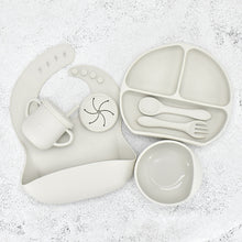 Load image into Gallery viewer, Food Grade Silicone Feeding Cutlery Set Children's Dinner Plate
