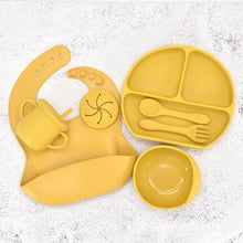 Load image into Gallery viewer, Food Grade Silicone Feeding Cutlery Set Children's Dinner Plate
