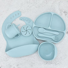 Load image into Gallery viewer, Food Grade Silicone Feeding Cutlery Set Children's Dinner Plate
