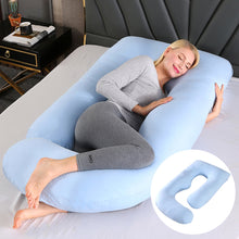 Load image into Gallery viewer, Maternity Pillow Waist Support Side Sleeping Slope Pillow J-type

