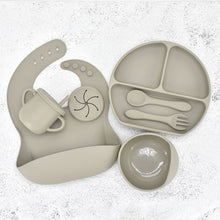Load image into Gallery viewer, Food Grade Silicone Feeding Cutlery Set Children's Dinner Plate
