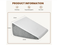 Load image into Gallery viewer, Wedge Pillow, Body Pillow , White&amp; Grey
