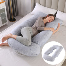Load image into Gallery viewer, Maternity Pillow Waist Support Side Sleeping Slope Pillow J-type
