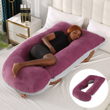Load image into Gallery viewer, Maternity Pillow Waist Support Side Sleeping Slope Pillow J-type
