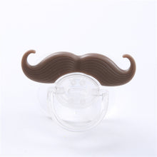 Load image into Gallery viewer, Baby Funny Pacifier Newborn Pacifier Beard Edible Silicon Funny Toys
