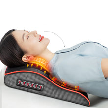 Load image into Gallery viewer, Electric back massager pillow massage body neck with heat
