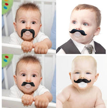 Load image into Gallery viewer, Baby Funny Pacifier Newborn Pacifier Beard Edible Silicon Funny Toys
