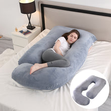 Load image into Gallery viewer, Maternity Pillow Waist Support Side Sleeping Slope Pillow J-type

