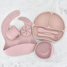 Load image into Gallery viewer, Food Grade Silicone Feeding Cutlery Set Children's Dinner Plate

