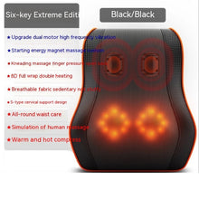 Load image into Gallery viewer, Electric back massager pillow massage body neck with heat
