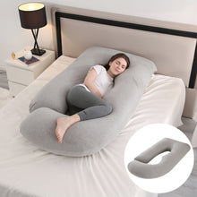 Load image into Gallery viewer, Maternity Pillow Waist Support Side Sleeping Slope Pillow J-type
