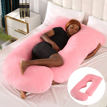 Load image into Gallery viewer, Maternity Pillow Waist Support Side Sleeping Slope Pillow J-type
