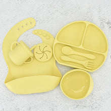 Load image into Gallery viewer, Food Grade Silicone Feeding Cutlery Set Children's Dinner Plate
