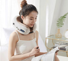 Load image into Gallery viewer, U Shaped Massage Pillow Neck Massage Device Electric Neck Massager Apparatus Shoulder Back Cervical Massager For Body Relaxation
