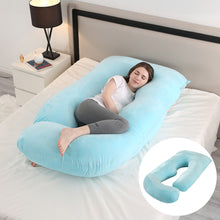 Load image into Gallery viewer, Maternity Pillow Waist Support Side Sleeping Slope Pillow J-type
